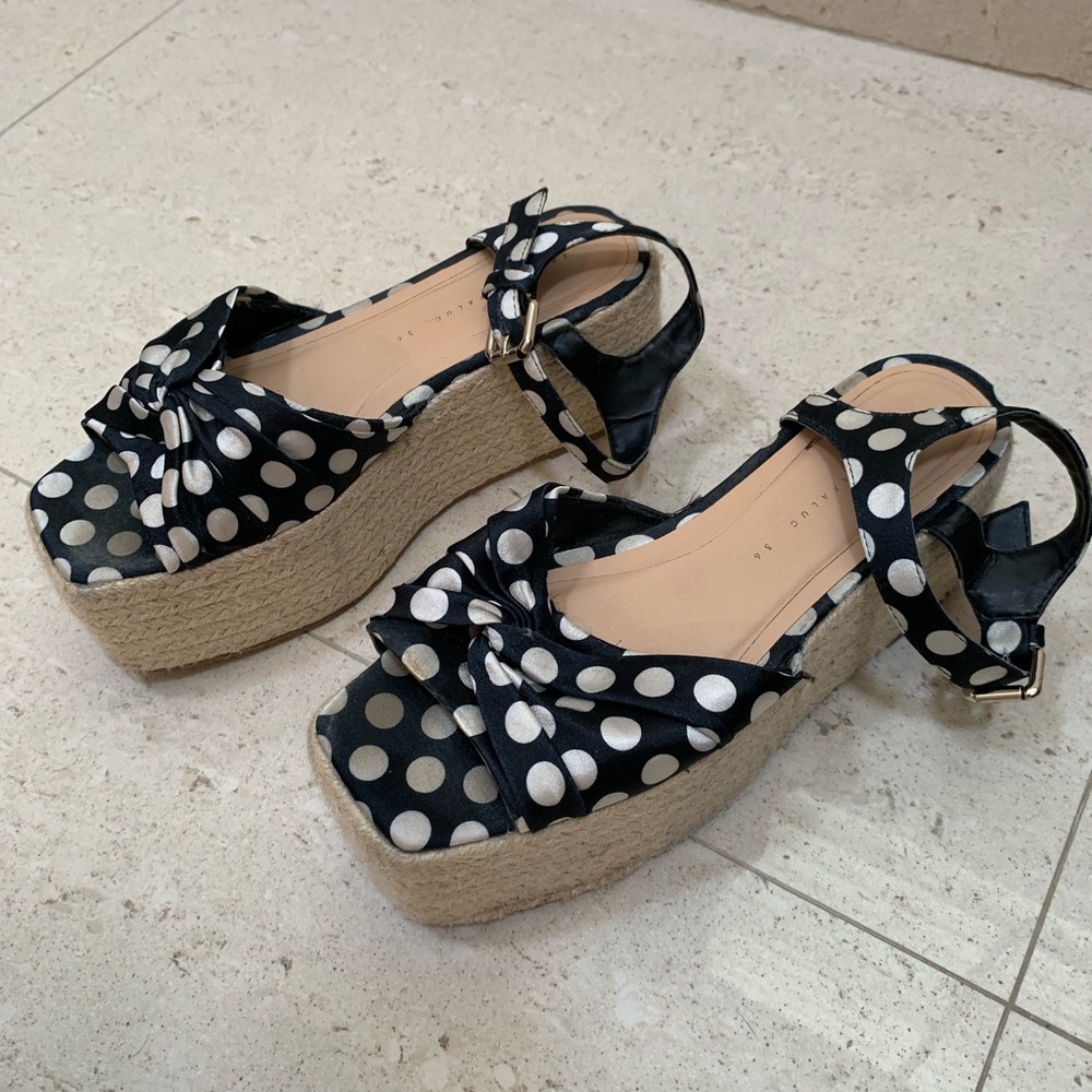 Zara Espadrille Wedge Sandals